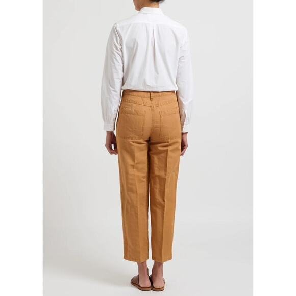 Linen & Cotton ''Abe'' Pants in Gold Earth Orange size 33 - Picture 2 of 7